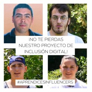 Collage con fotos de los jóvenes del proyecto